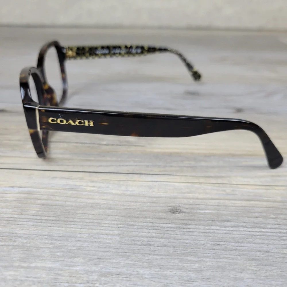 Coach Eyeglasses Frames HC6089 Bylow 550713 Dark Tortoise Sig. C Women 56-17-140